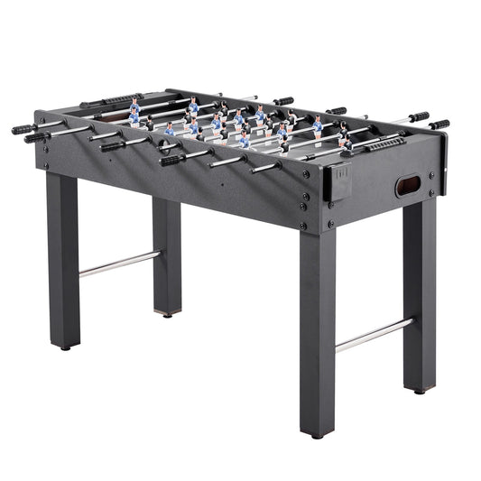 VEVOR Foosball Table, 121 cm Standard Size Table, Indoor Full Size Foosball Tables for Home, Family, and Game Room, Durable Soccer Set, Includes 2 Balls, Score Keeper, and 2 Cup Holders