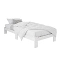 Artiss Bed Frame King Single Size Wooden White JADE