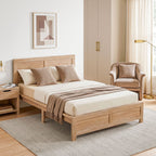 Artiss Single Bed Frame Wooden Bed Base Walnut