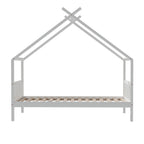 Artiss Bed Frame Wooden Base Kids Single Timber House  with 2 Storage Drawers Beds White