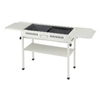 Grillz Portable BBQ Grill w/ Stainless Steel Racks & Pans for Outdoor